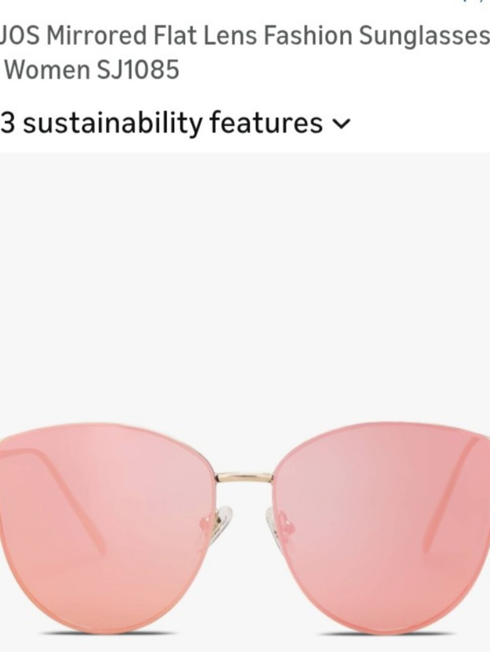 ROJOS Mirrored Pink Flat Lens Women’s Sunglasses